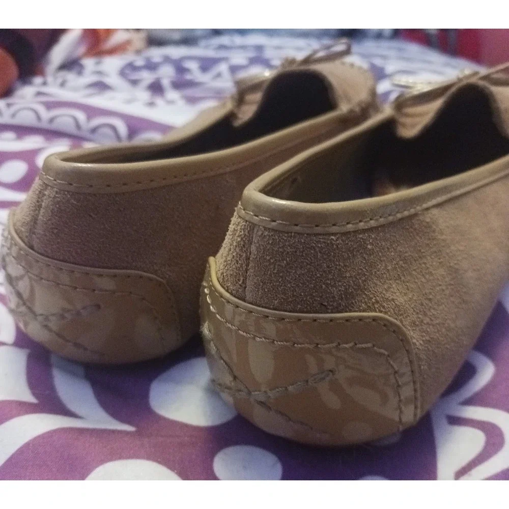 Lands' End Women's Leather Suede Slip On Moccasins, Size 8.5‎